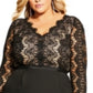 City Chic Women's Hourglass Beauty Dress Black Size 20W