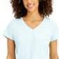 Charter Club Women's Intimates Solid Sleepwear Shirt Blue Size Medium