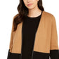 Charter Club Women's Milano Cotton Colorblocked Cardigan Brown Size Large