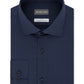 Michael Kors Men's Stretch Moisture Wicking Double Dash Print Dress Shirt Blue Size XL
