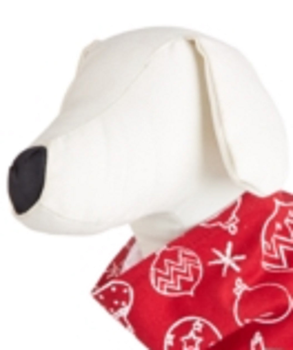 Family Pajama Matching Ornament Print Family Pajama Pet Bandana Red Size SM