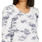 INC International Concepts Women's Cozy Activewear Sweatshirt White Size Small