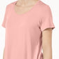 JM Collection Women's Scoop Neck Top Orange Size Large