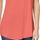 Maison Jules Women's Short Sleeve Crew Neck T-Shirt Top Orange Size Large