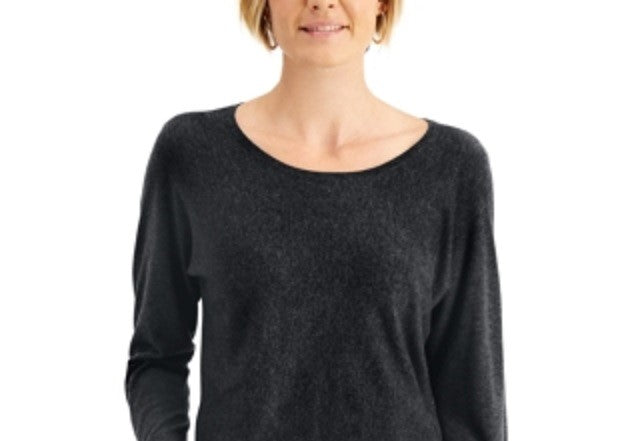 JM Collection Women's Rivet Dolman Sleeve Top Black Size X-Small