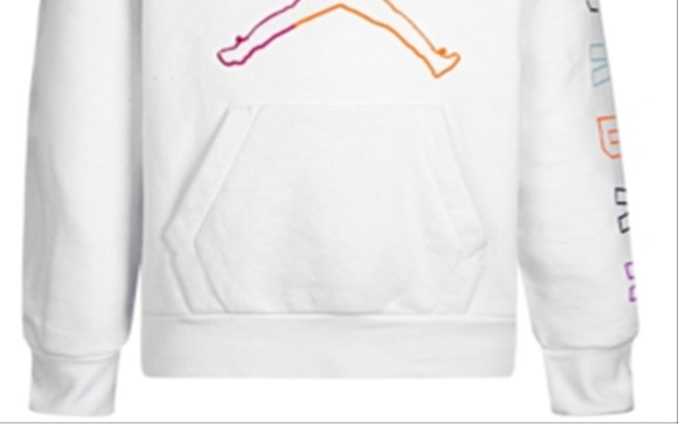 Jordan Women's Future of Flight Grade School Hoodies White Size Small