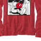 Disney Big Boy's Mickey Mouse Worldwide T-Shirt Red Size Small