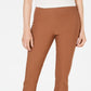 Charter Club Women's Chelsea Tummy Control Skinny Leg Ankle Pants Brown Size 14
