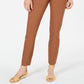 Charter Club Women's Chelsea Tummy Control Skinny Leg Ankle Pants Brown Size 14
