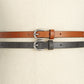 Style & Co Women’s Rhinestone & Stud 2 for 1 Skinny Belts Black Size L