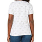 Karen Scott Women's Printed T-Shirt White Size Large