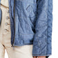 Free People Women's Dolman Quilted Denim Jacket Blue Size X-Small