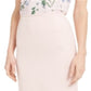 Calvin Klein Women's Textured Pencil Skirt Pink Size 6