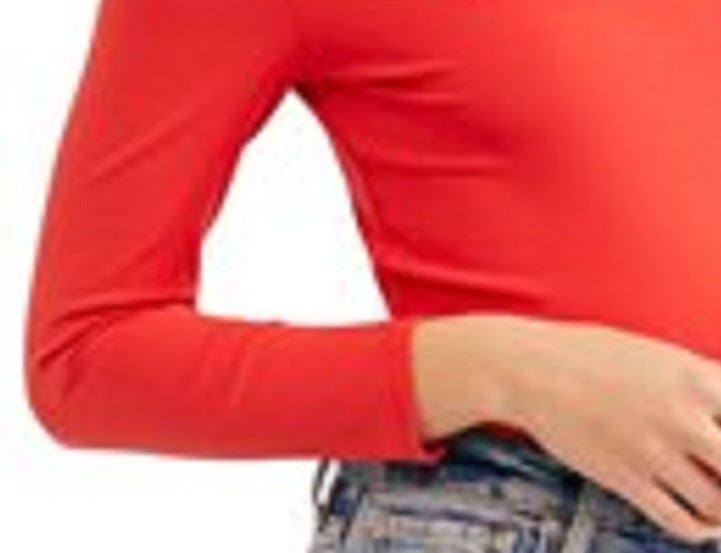 फ्री पीपल वीमेन ट्रुथ ऑर स्क्वायर बॉडीसूट रेड साइज लार्ज