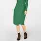 INC International Concepts Women's Wrap Sweater Dress Green Size Small