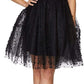 Betsey Johnson Women's Dress a Line Pearl Party Beaded Black Size 12