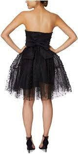 Betsey Johnson Women's Dress a Line Pearl Party Beaded Black Size 12