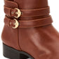 NOSTOCK Charter Club Women's Jaimee Closed Toe Ankle Fashion Boots Brown Size 8.5