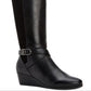Giani Bernini Women's Chelsey Leather Knee High Boots Black Size 5 M