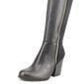 Giani Bernini Women's Arch Support Buckle Accent Slip Resistant Rozario Round Toe Block Heel Zip up Leather Boots Black Size 6.5 M