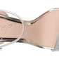 Badgley Mischka Men's Keshia III Jewelled Ankle Strap Metallic Gray Size Size 7.5