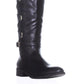 Thalia Sodi Women's Veronika Closed Toe Knee High Wide Calf Fashion Boots Black Size 8W