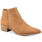 American Rag Women's Stretch Gore Padded Tori Pointed Toe Block Heel Zip up Booties Brown Size 7 M