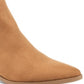 American Rag Women's Stretch Gore Padded Tori Pointed Toe Block Heel Zip up Booties Brown Size 7 M