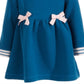 First Impressions Baby Girl's Quilted Dress Blue Size 6-9Months