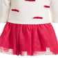 First Impressions Baby Girl's Bow and Tulle Tutu Dress Red Size 3-6Months