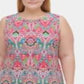 Tommy Hilfiger Women's Plus Printed Aline Dress Red Size 18W