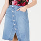 INC International Concepts Women's Above the Knee a Line Skirt Blue Size 12