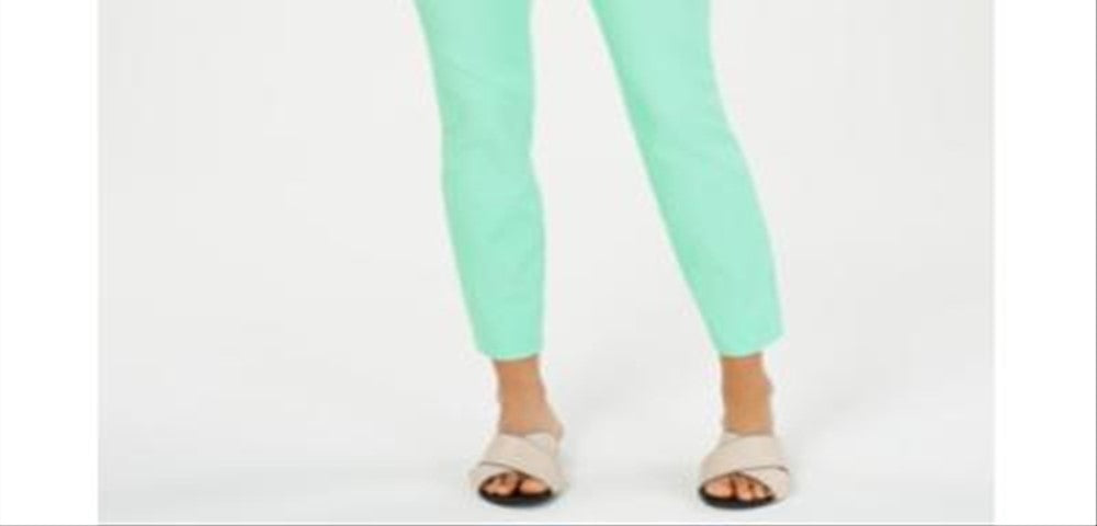 Charter Club Women's Chelsea Tummy Control Skinny Leg Ankle Pants Green  Size 18