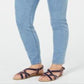 Charter Club Women's Bristol Skinny Ankle Jeans Light Blue Size 12