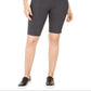 Style & CoWomen's Yoga Bike Shorts Grey Size X-Large