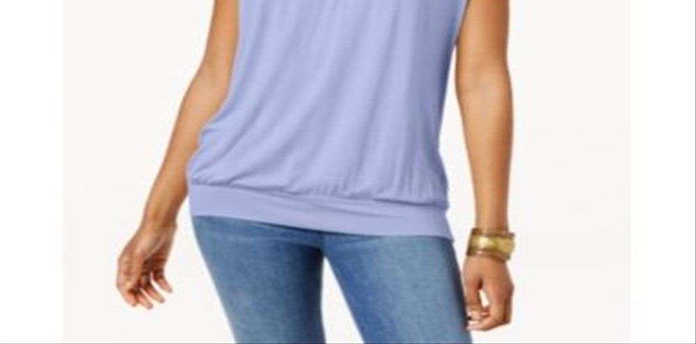 JM Collection Women's Blouson T-Shirt Purple Size Medium