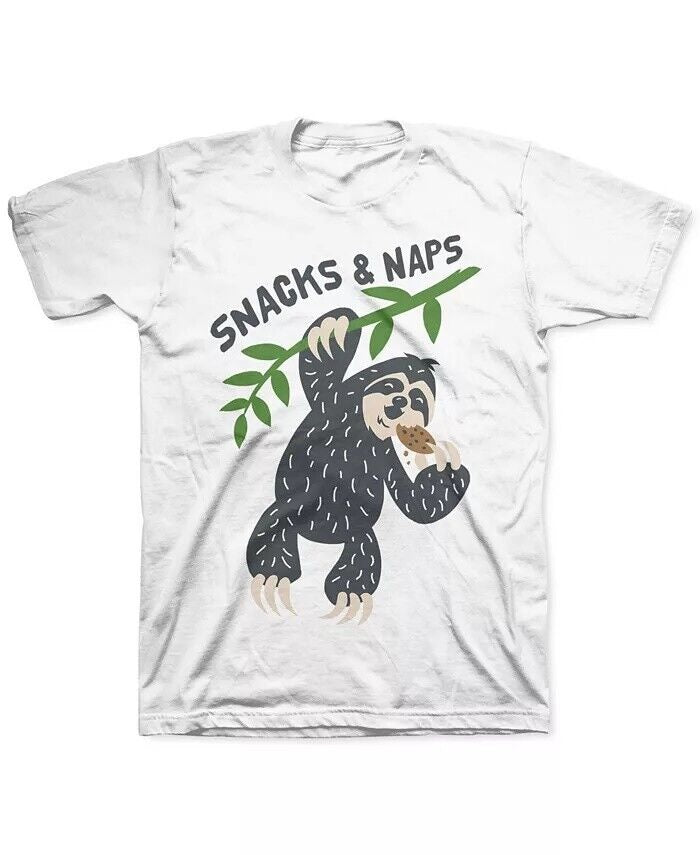 Jem Little Boy's Snacks & Naps T-Shirt White Size 6