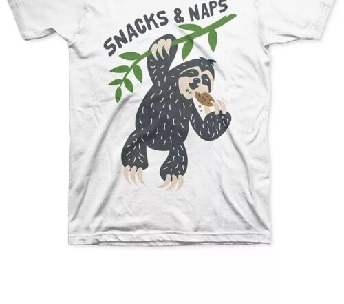 Jem Little Boy's Snacks & Naps T-Shirt White Size 6
