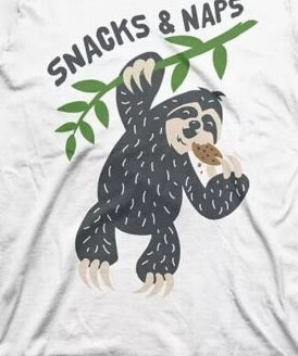 Jem Little Boy's Snacks & Naps T-Shirt White Size 6