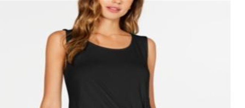 Alfani Women's High Low Tunic Top Black Size Petite L