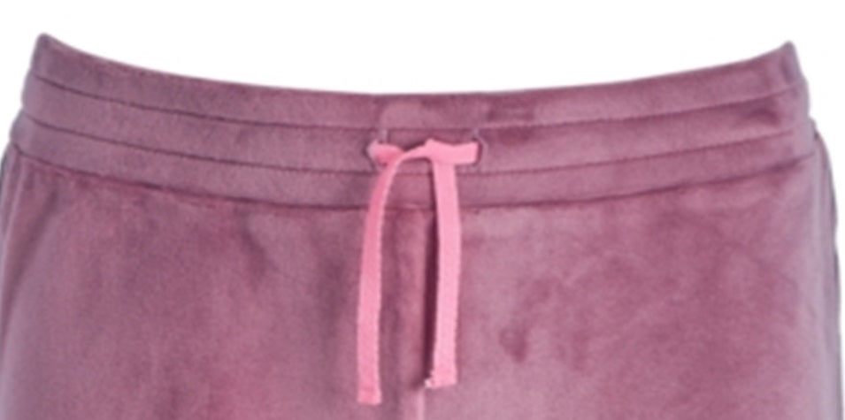 Ideology Big Girl's Side Taped Velour Shorts Purple Size Medium