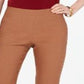 Charter Club Women's Cambridge Skinny Pull on Tummy Control Pants Brick Size 16
