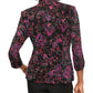 Alex Evenings Women's Embellished Floral Spaghetti Strap Scoop Neck Evening Top Black Size Petite Medium