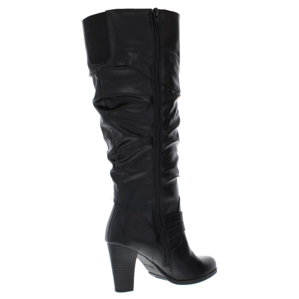 Style & Co Women's Sana Faux Leather Slouchy Mid Calf Boots Black Size 6 M