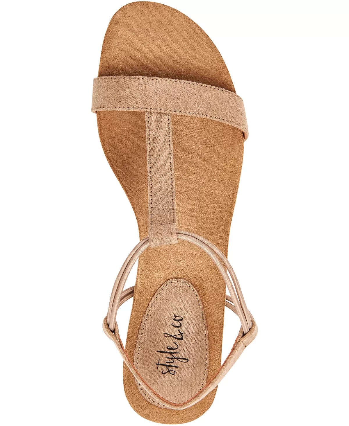 Style & Co Women's Mulan Tan Wedge Sandal Tan Size 7 M
