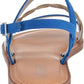 Carlos By Carlos Santana Women's Radley Flat Sandals Shoes Blue Size 5M