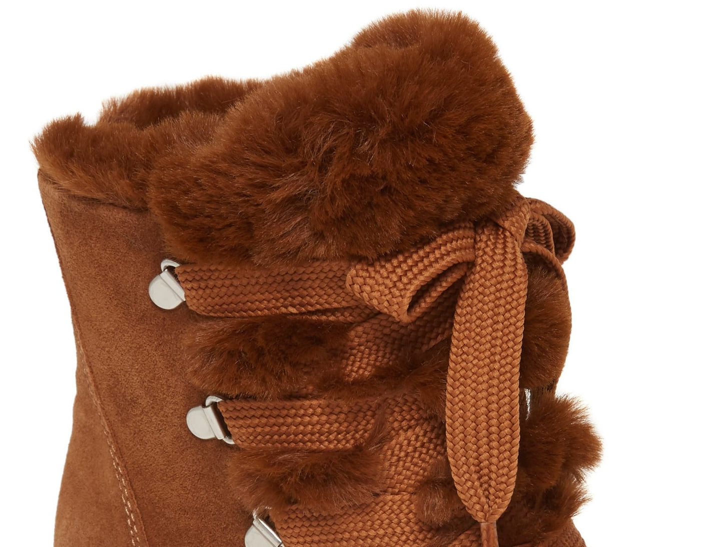 Steve Madden Women's Wharton Faux Fur Lined Sneaker Boots Brown Size 7 M