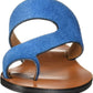 Kenneth Cole Women's Palm Sandals Blue  Size 8 M