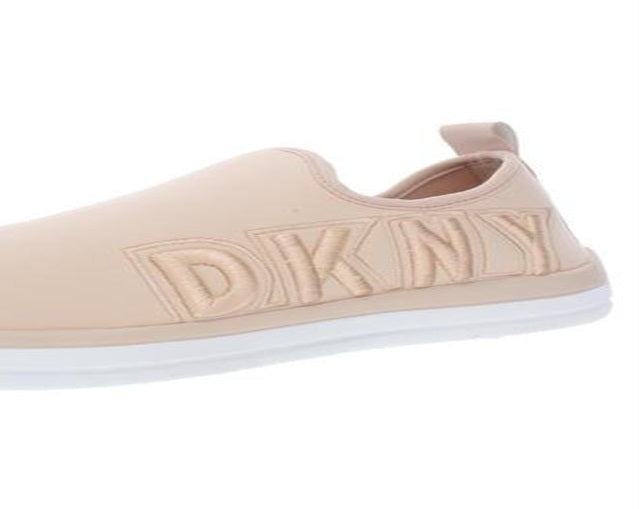 DKNY Women's Farra Fabric Low Top Pull on Fashion Sneakers Peach Size 7.5