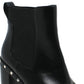 Charles By Charles David Women's Dodger Studded Point Toe Booties Black Size 9.5